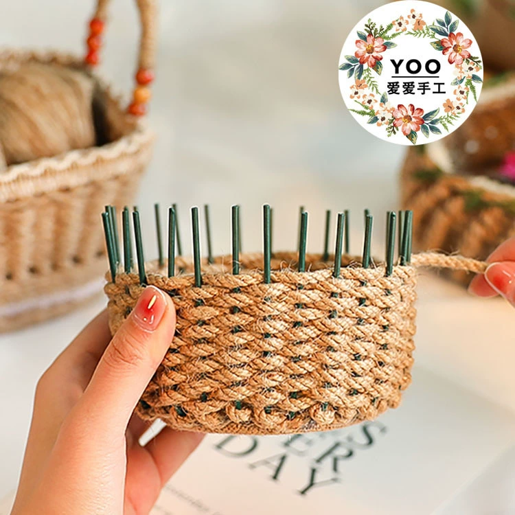 №2 Цветочная лента ручного плета Мейс pot рама для поделок DIY хранения баскетбол рукав Кайланг шерсть зверь и железный винт богатство