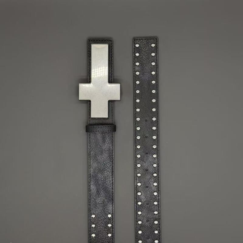Trendy Cracked Cross Belt, Subculture Style, Hip Hop, Punk, Rock, Hip Hop Personality