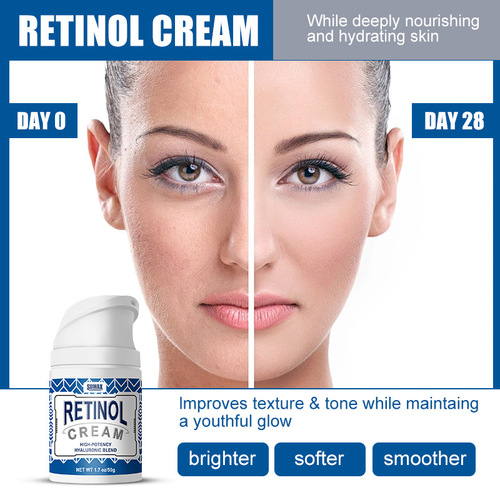 SUMAX Cross-border Export English Packaging Amazon Temu Retinol Cream 50ml Pressurized