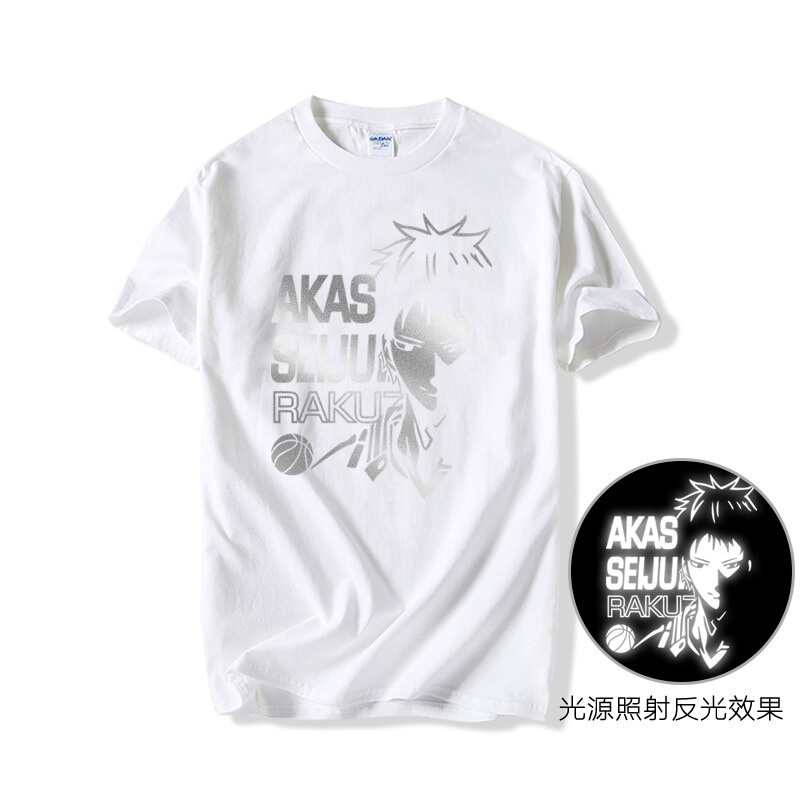 Guangzhou Yiye Clothing Factory Anime Merchandise Kuroko No Basket Akashi Seijuro Kuroko Ryo Short-Sleeved T-Shirt for Men