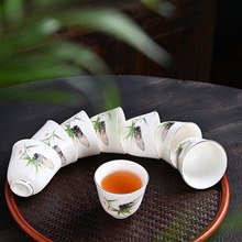 德化白瓷杯瓷器茶杯主人杯瓷器茶具泡茶杯子陶瓷茶盏茶碗客人杯