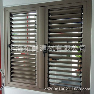 Manufacturers supply aluminum alloy fixed Louver adjustable ventilation window flat open hand-cranked Louver flat open Louver