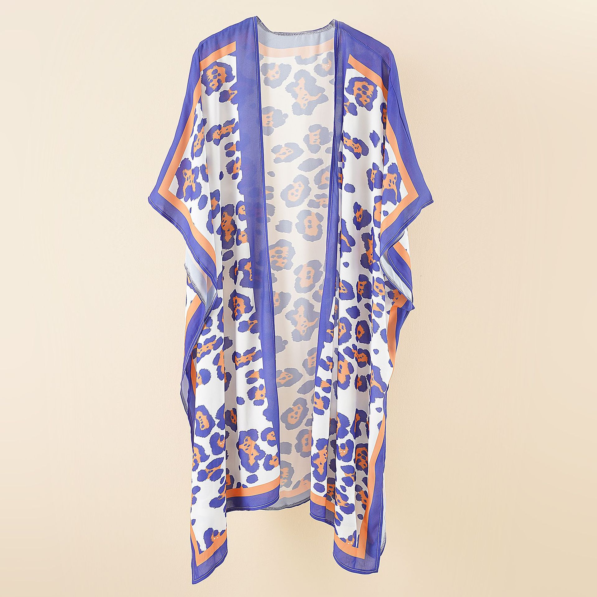 2021 estampado de leopardo estampado europeo y americano sin mangas moda verano estampado en stock blusa de ropa de protección solar multicolor para mujer