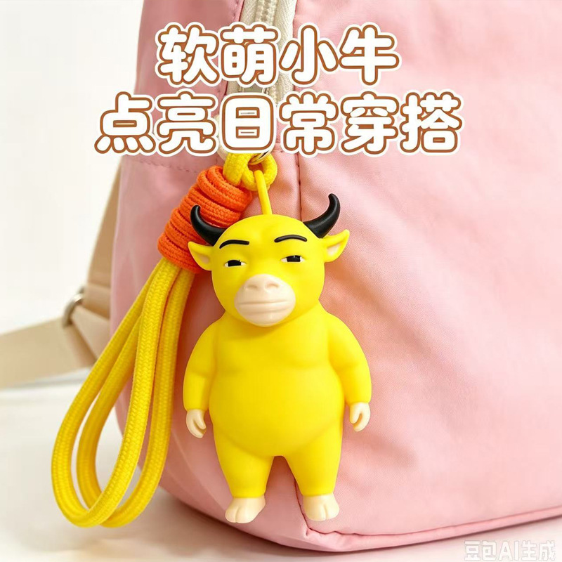 Cow 3D Model Movie Merchandise Desktop Ornament Bag Pendant Cartoon Fan Collectible Creative Decoration Cow 3D Model Movie Merchandise Desktop Ornament Bag Pendant Cartoon Fan Collectible Creative Decoration