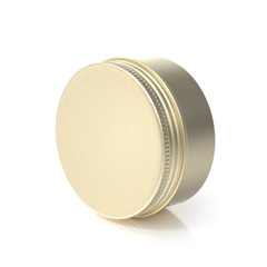 5-250ml多規格雙面磨砂金鋁盒 食品化妝品髮蠟膏霜盒分裝鋁罐