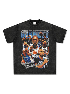 �羳��ʽ�͹ńP��Kevin Garnettӡ������T��Vintageˮϴ���e�ذ�