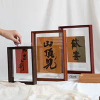 Двусторонняя прозрачная каллиграфия китайская живопись кисть фоторамка памятная фоторамка Акрил фоторамка