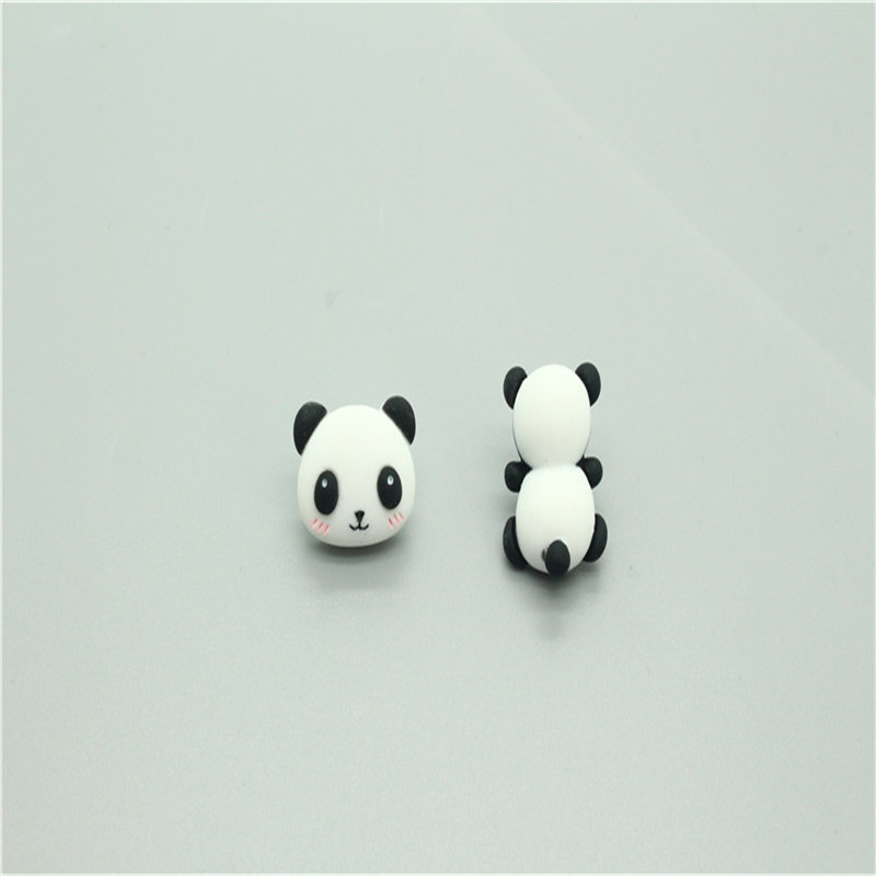 Korean cute asymmetrical resin earrings