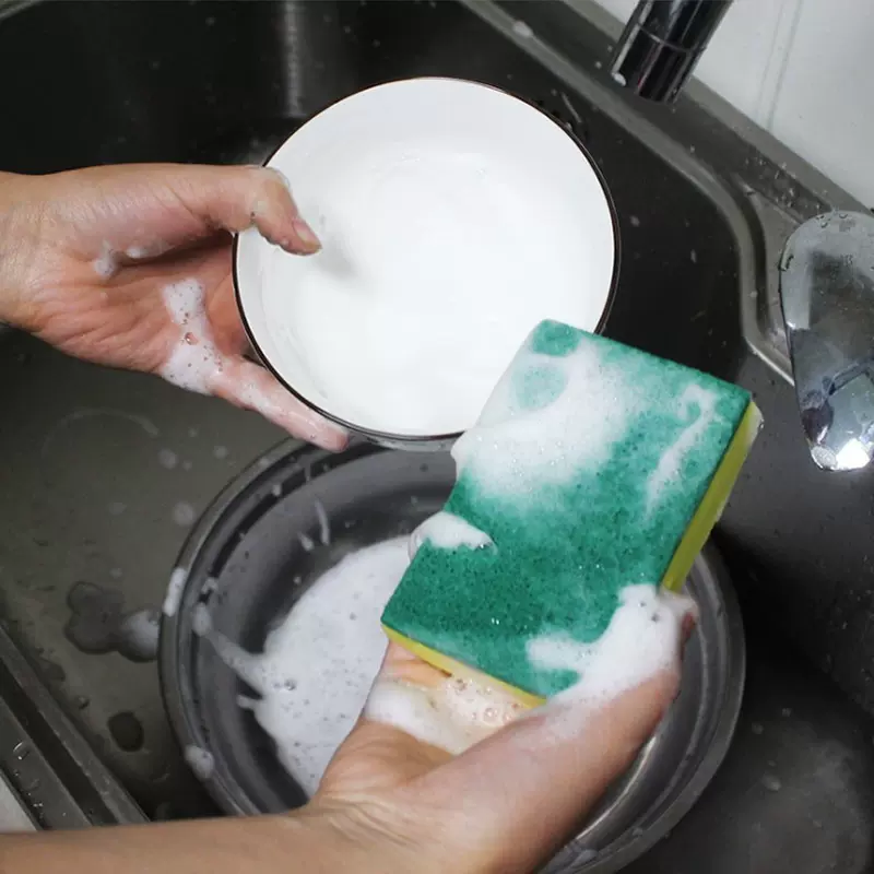 德隆洗碗海绵百洁布洗碗布厨房清洁刷锅刷碗海绵块家用洗碗海绵擦
