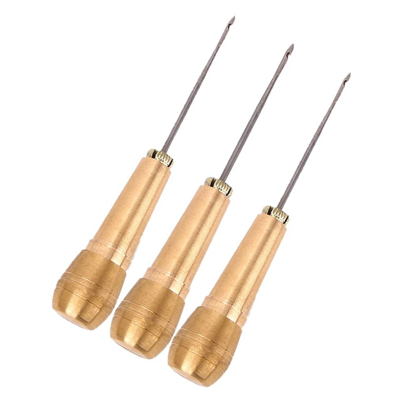 Фабрика прямой медное шило прямое отверстие прямой крючок изогнутая игла инструмент для ремонта обуви подошва обуви шило вязание крючком шило пакет