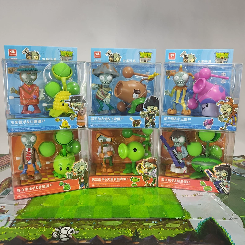Крутящийся игрушечный ботанический Plants vs. Zombies, плащ-тренч, кукла