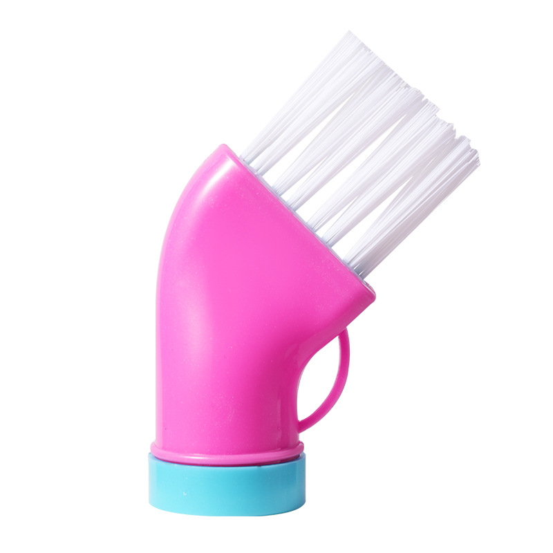 Botella de agua mineral creativo multifuncional cepillo de limpieza ventana puerta corredera cocina estufa hogar integrado ángulo muerto cepillo de limpieza