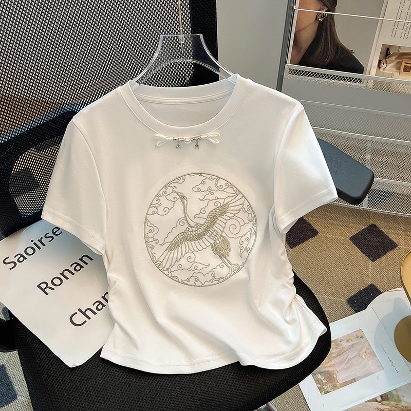Retro summer short sleeve T-shirt