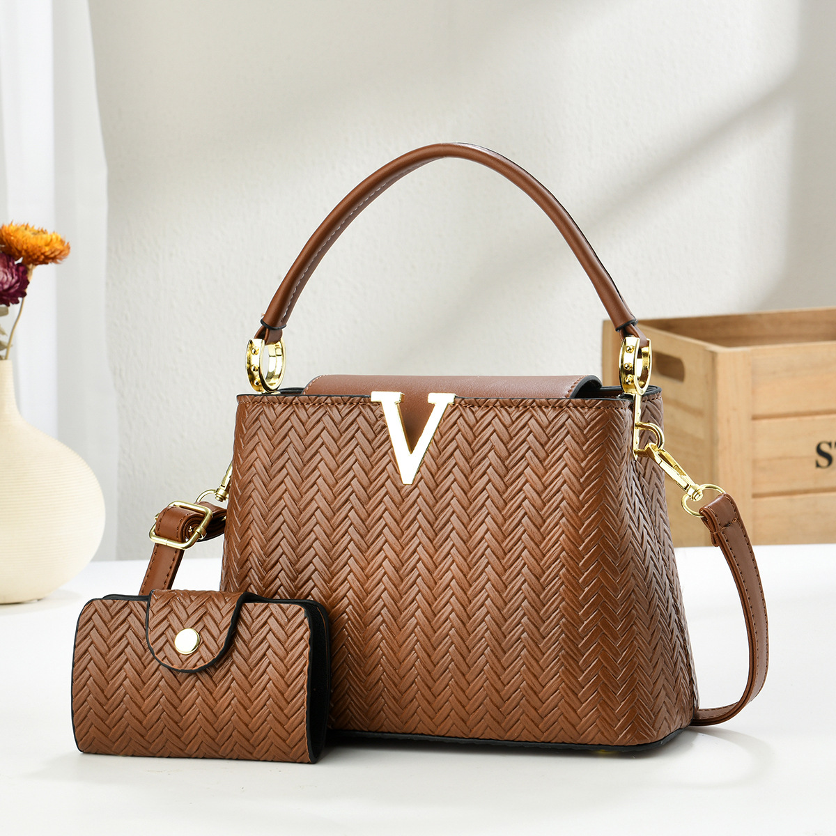 Bolso de dos piezas para niños 2025 nueva moda bolso de hombro retro bolsos de moda bolsos transfronterizos