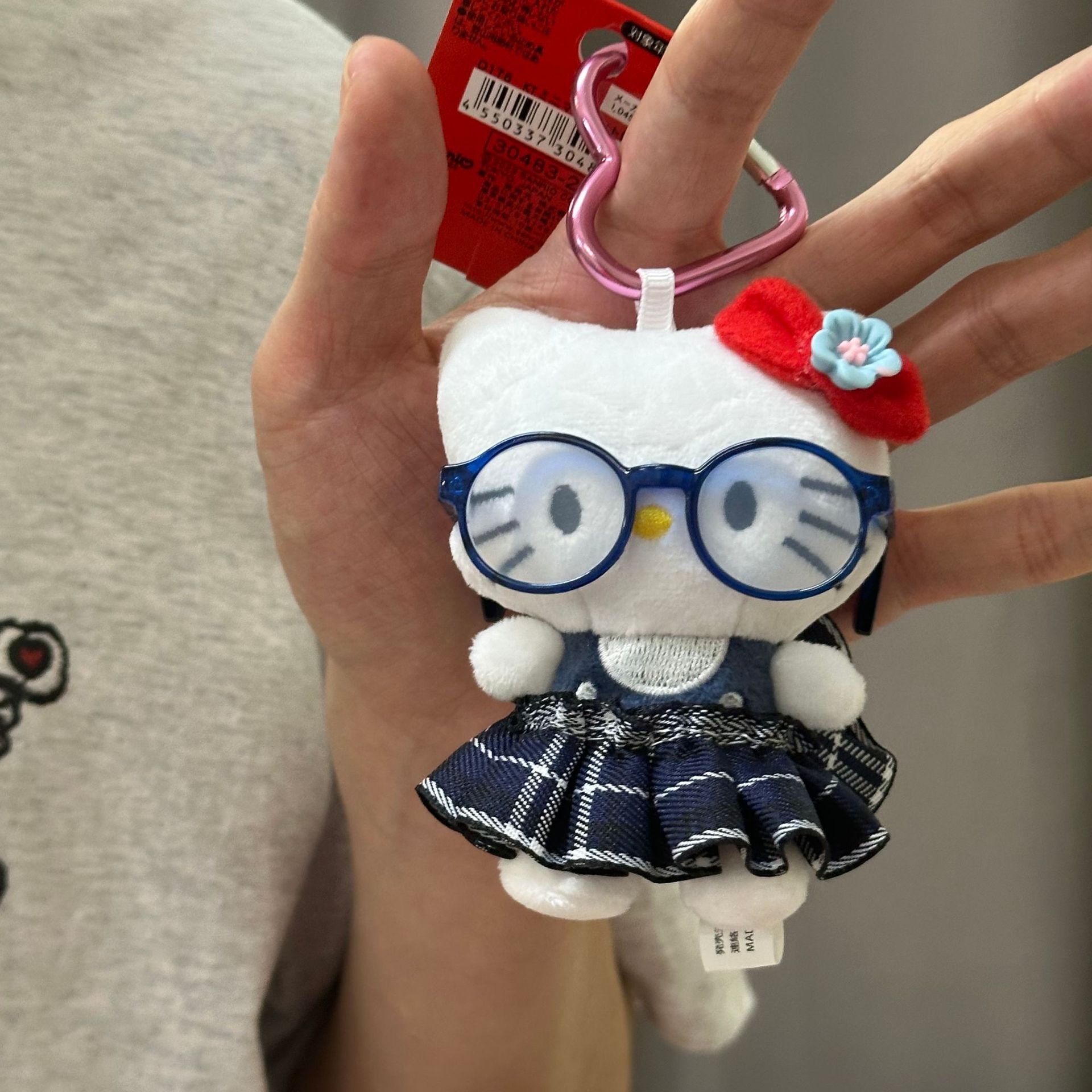 Amor hellokitty muñeca colgante llavero colgante bolsas de regalo bolsas de peluche lindo muñeca colgante lindo