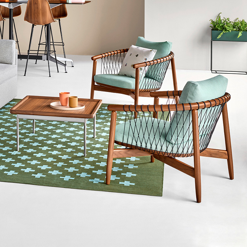 Conjunto de muebles de teca para exteriores, sofá para villa, terraza, resistente a la intemperie, protección solar, balcón, jardín, silla de ratán, mesa de centro. image 3
