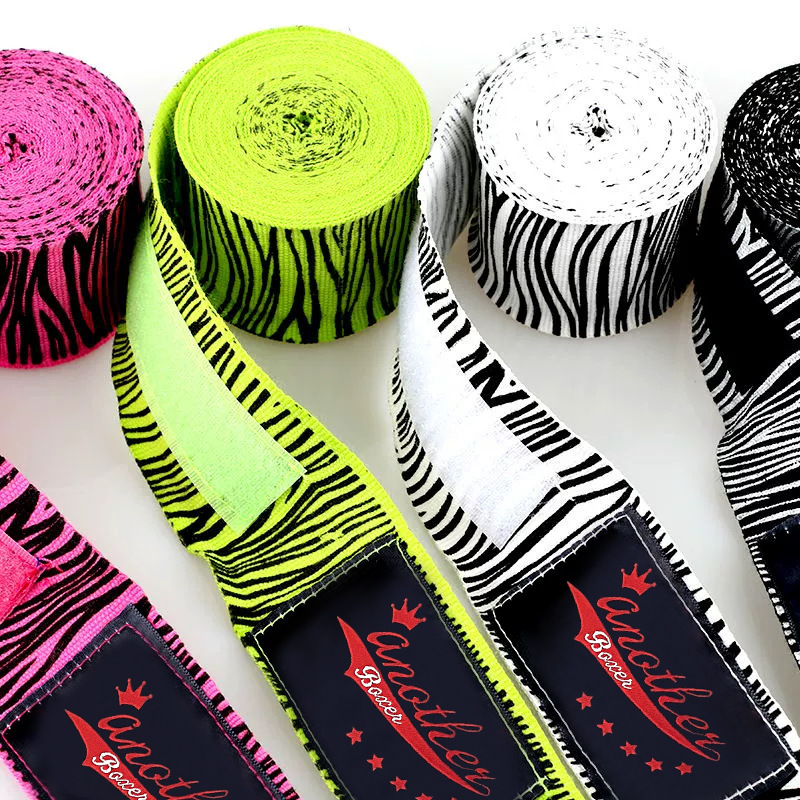 5m Boxing Hand Wraps, Training and Competition Style, Elastic Combat Bandages with Printed Designs, in Stock