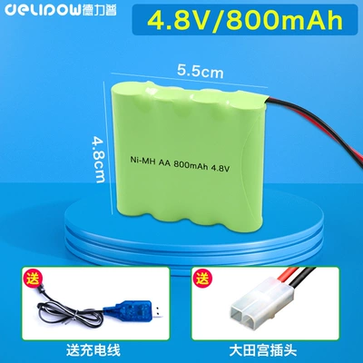 Hibrid akkumulyator batareyaları, capacity 3.6V4.8V6V7.2V8.4v rechargeable Ni-MH - 48v800mah-4-sections-in-a-row-great-tamiya-plug