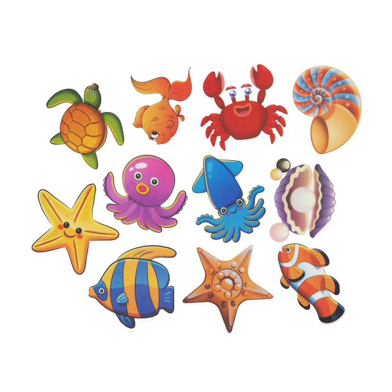 Baño de goma de dibujos animados PEVA pegatinas antideslizantes PU caucho impermeable bañera antideslizante pegatinas antideslizante cinta antideslizante arena pegatinas