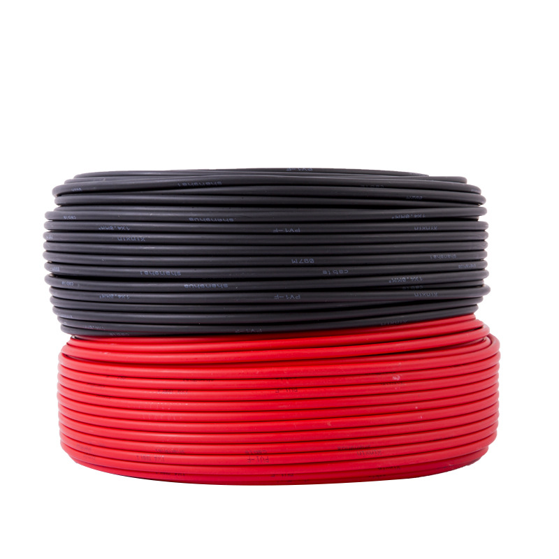 国标辐照光伏线缆4平方直流电缆PV1-F太阳能电线PV1-F2.5/6/10/16