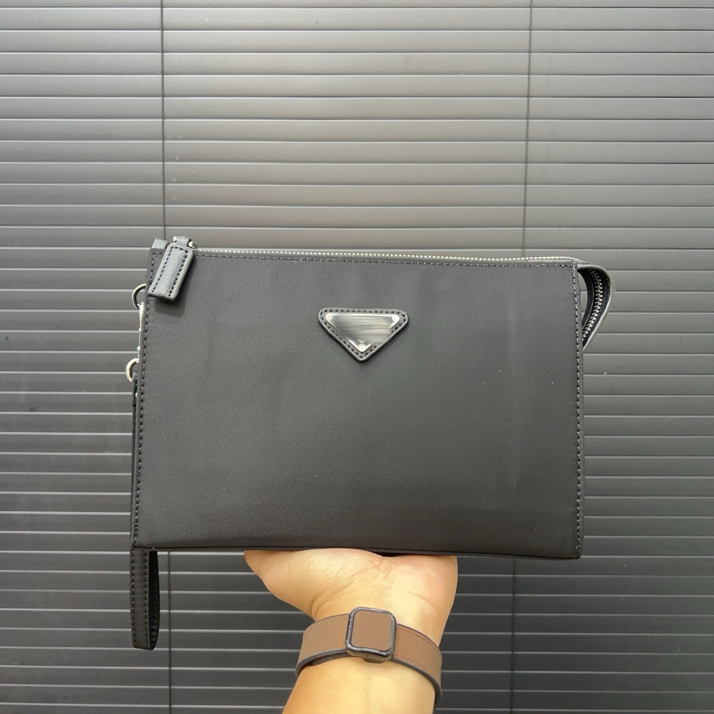 Kişi üçün Nylon Klatch Çanta və Tualet Qabı