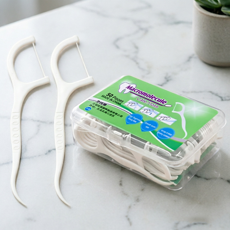 Dental Floss Disposable Family Hotel Restaurant Dental Floss Stick Wholesale Plastic Toothpick Line Oral Floss Box