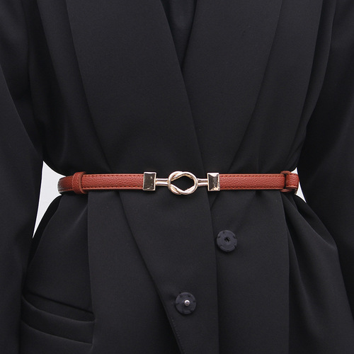 Women's trendy versatile decorative dress suit adjustable belt female buckle waist small belt wholesale