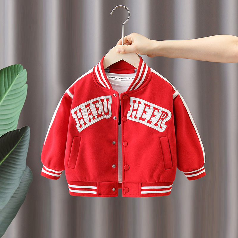 5871 Chaqueta de uniforme de béisbol para niños 2025 primavera y otoño nuevo estilo Chaqueta coreana para niños guapos Ropa de otoño para bebés