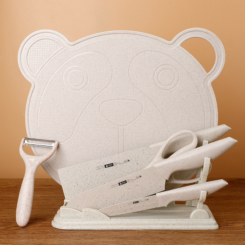 Kit de cuchillos para bebés, herramientas para bebés, cuchillos de cocina, tablero de cocina 2 en 1, cuchillo de cocina, tablero de corte de frutas