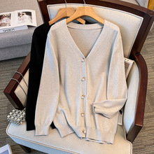 200/300斤大码女装胸围150/160宽松开衫毛衣针织外套350斤-8307