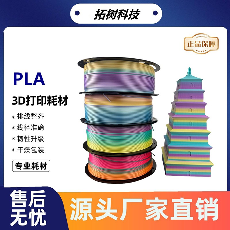 3D打印机拓树PLA彩虹一号糖果马卡龙耗材FDM材料1.75mm适用拓竹