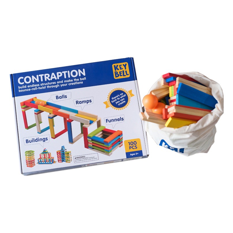 Palo de construcción de madera para niños tira de madera pura bloque de construcción de bloques de madera pila Torre 1-3-6 años de edad juguetes de inteligencia juguetes de educación temprana