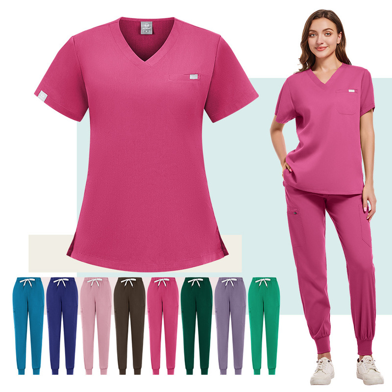 現物はアマゾン手術服セット医師看護師服美容院口腔病院作業服手洗い服を提供している|undefined