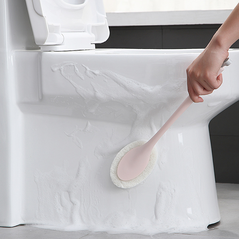 Household Bathroom Long-handled Sponge Brush Bathroom Toilet Cleaning Brush Bathtub Tile Floor Cleaning Sponge Wipe Household Bathroom Long-handled Sponge Brush Bathroom Toilet Cleaning Brush Bathtub Tile Floor Cleaning Sponge Wipe