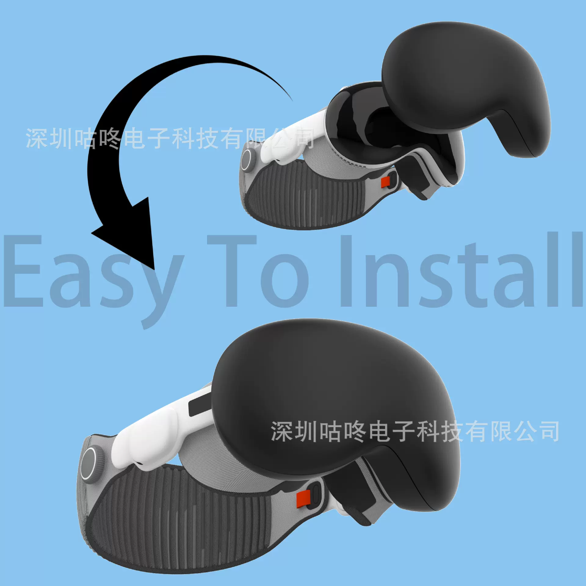 适用苹果Vision Pro保护套Apple Vision Pro收纳包头戴硅胶保护壳