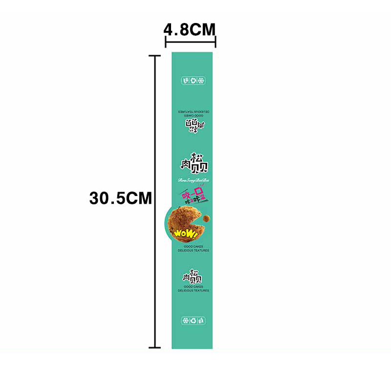 Adhesivo para hornear puff de yemas de huevo, carne crujiente, pegatinas de fresa, pegatinas de pastel de leche de soja.