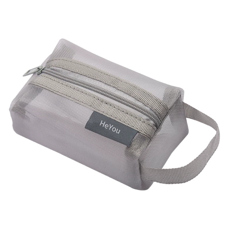 Мини-портативная сумка для мелких предметов, сетчатая сумка для хранения ключей, сумка для монет на молнии, прозрачная сумка для визуальных путешествий