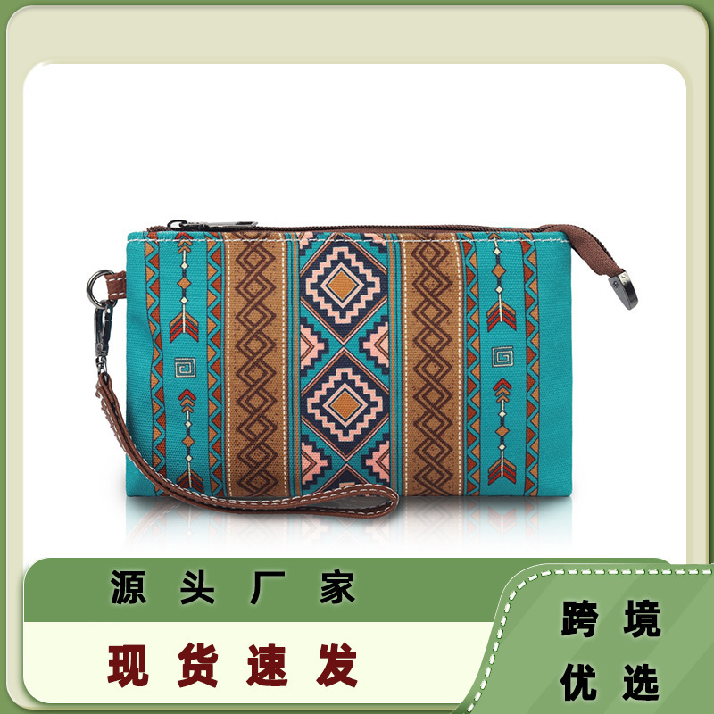 Cross Border 2025 Hot Selling Boho Style Women's Wrist Bag European and American Vintage Wallet Suitable for Work and Commuting Cross Border 2025 Hot Selling Boho Style Women's Wrist Bag European and American Vintage Wallet Suitable for Work and Commuting