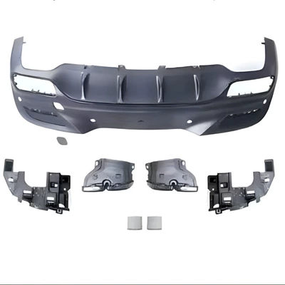 Big Surrounded – rear lip - gle63amg-rear-lip-tail-throat-coupe-sports-model-installation-blacksilver