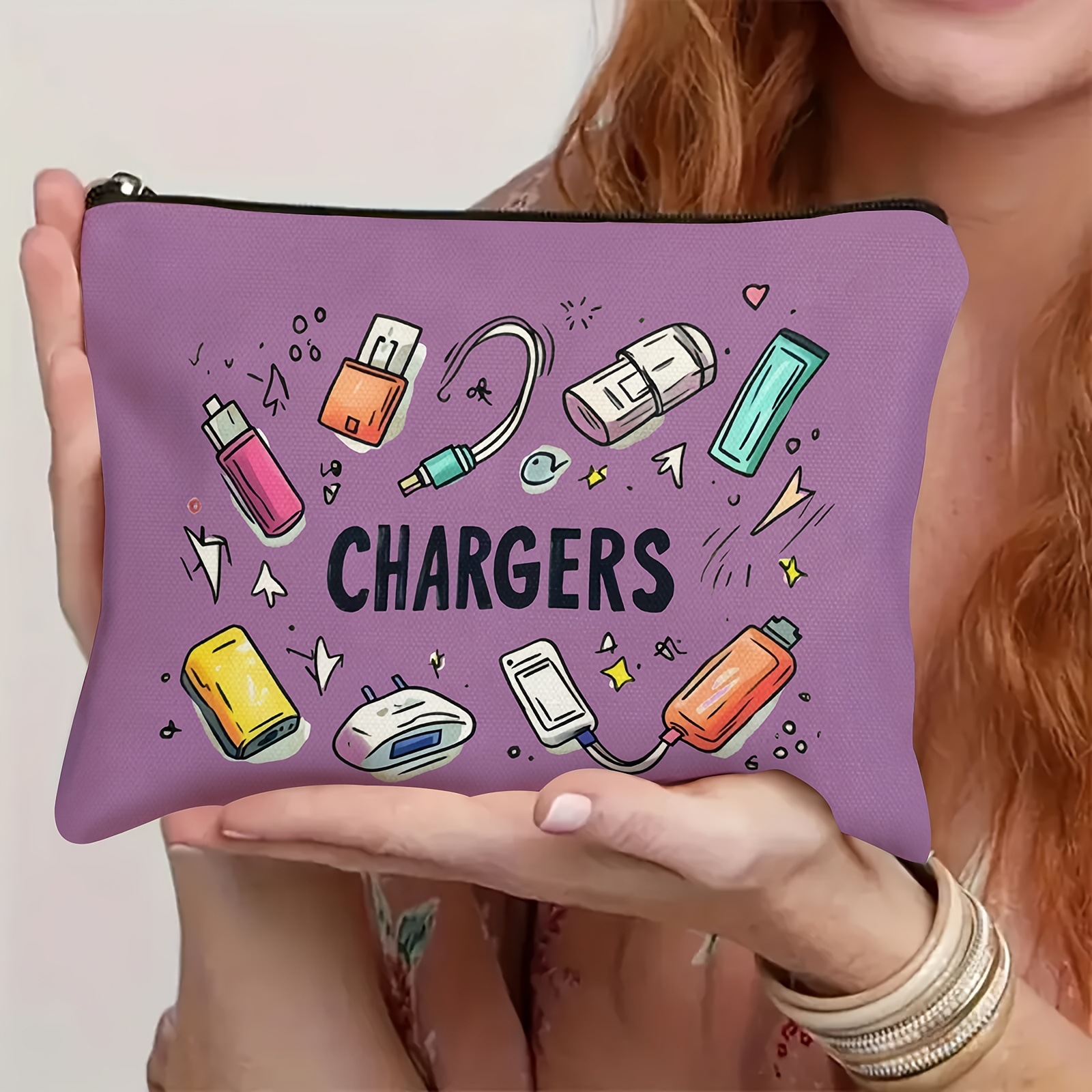 亚马逊跨境批发创意现货空白拉链帆布笔袋定 制化妆包收纳手拿包