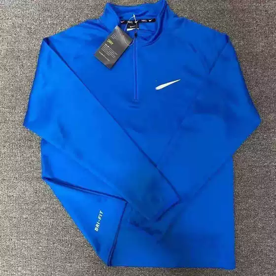 New Sports Student Track and Field Half-Zip Running Top Sports Elastic Training Men's and Women's Long Sleeves Plus Velvet and Thickening