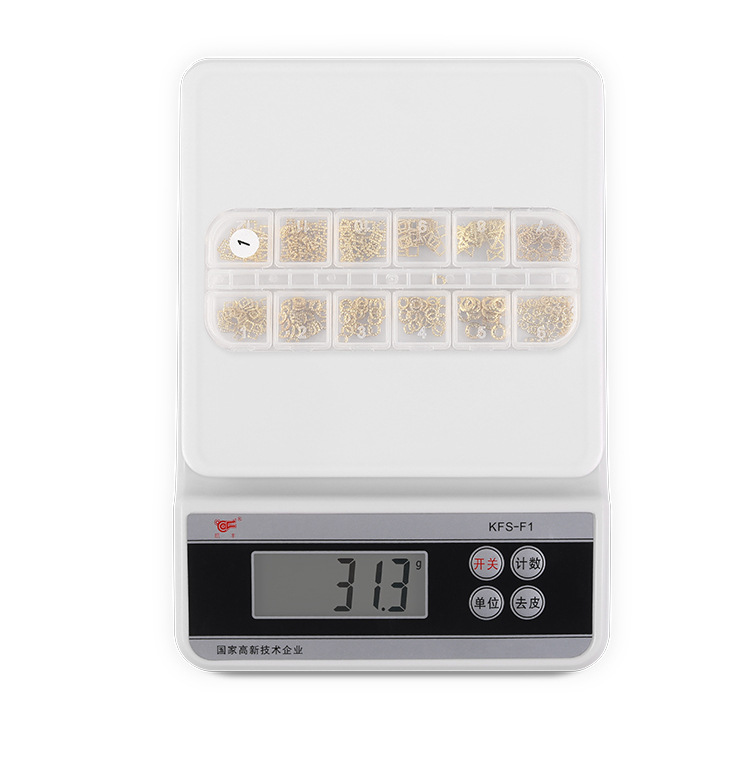 Alloy Material Geometric Pattern Fashion Style Fashion Geometric Alloy Nail Patches Nail Supplies