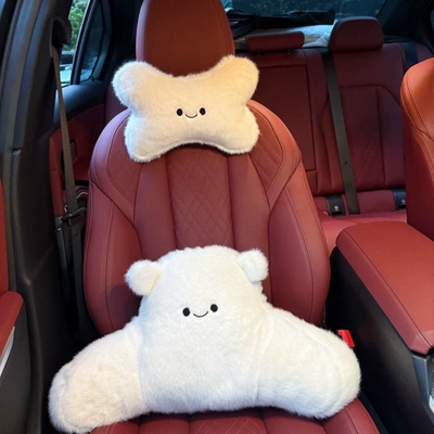 Car Headrest Pillow Plush Cartoon – Headrest