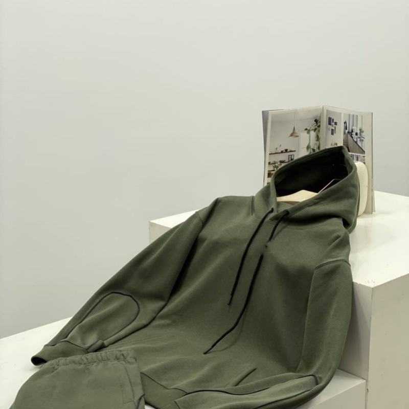 25 años de primavera y otoño deportes suéter con capucha suéter casual para hombre chaqueta con capucha pantalones reflectantes traje de pantalón