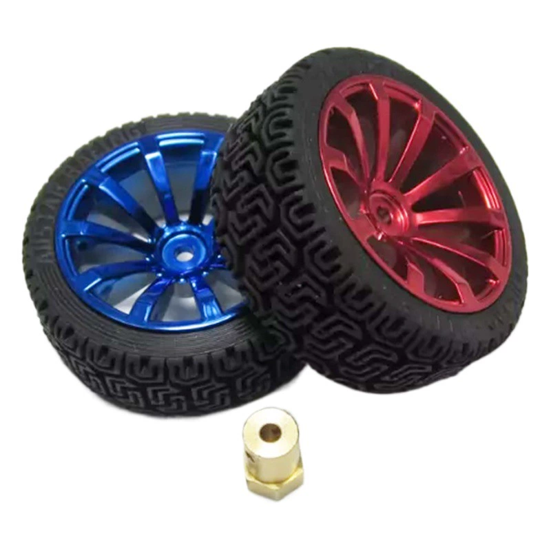 65 мм резиновая шина умный автомобиль замедление двигателя аксессуары Мотор колесо DIY модель игрушка колесо робота