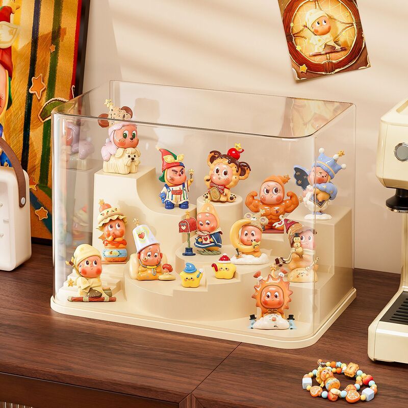 Dust-Proof Blind Box Display Stand with Cover, Transparent Model for Figurines, Home Decor, Storage Rack, Building Block Module Display Box Dust-Proof Blind Box Display Stand with Cover, Transparent Model for Figurines, Home Decor, Storage Rack, Building Block Module Display Box