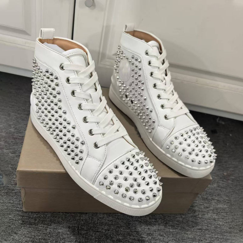 CL欧洲站休闲男板鞋潮牌运动单鞋反绒皮嘻哈铆钉高帮麂皮跨境爆款