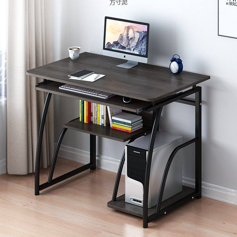 Computer Desk Desktop Home Simple Student Bedroom Desk Bookshelf Combination Integrated Table Space-saving Simple Small Table