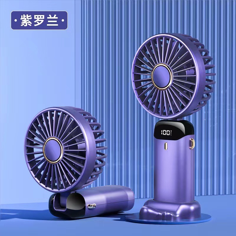 东南亚爆款源头工厂高速制冷冰敷风扇数显迷你便携 usb手持小风扇|undefined