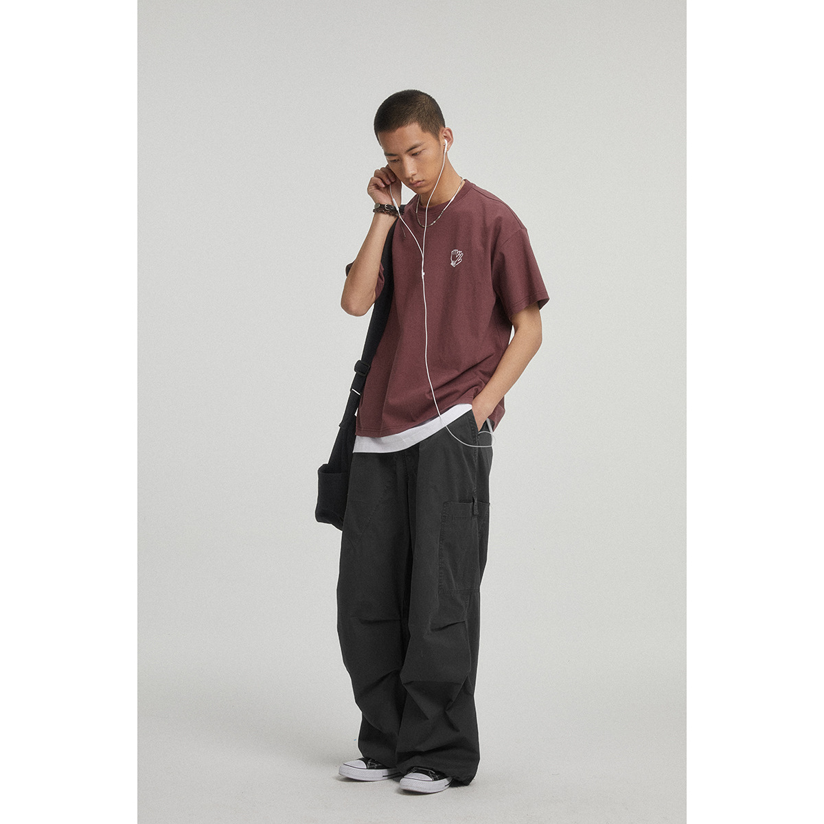 OUSWE China-Chic washed used overalls men's loose and versatile straight casual trousers deck pants RK67_voghion.com